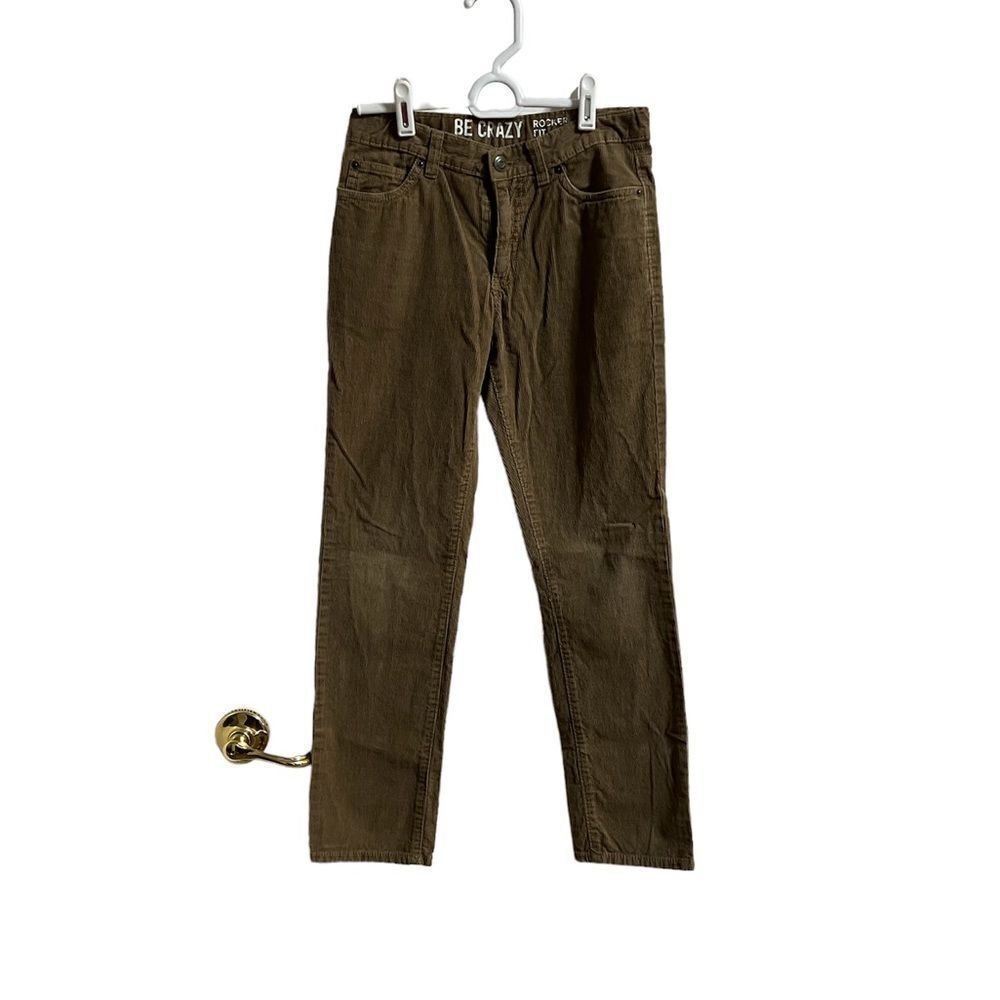 Crazy 8 Be Crazy Rocker Fit youth boys size 12 adjustable waist corduroy pants.